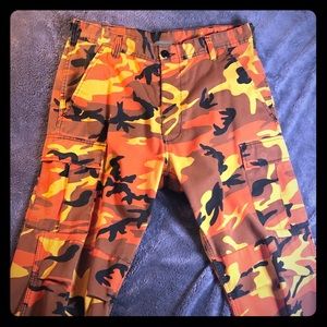 Orange camo Rothco pants
